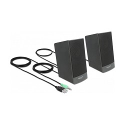 Stereo 2.0 PC Lautsprecher mit 3.5 mm Klinkenstecker und USB Stromversorgung — Buy in Cyprus with Fast Delivery