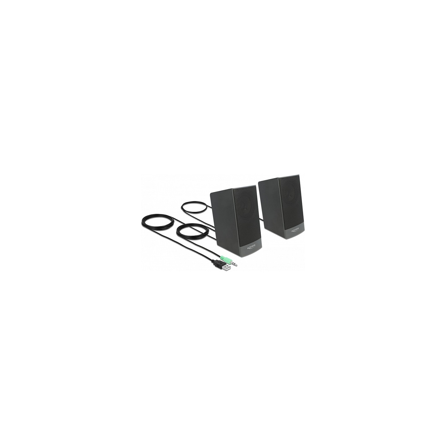 Stereo 2.0 PC Lautsprecher mit 3.5 mm Klinkenstecker und USB Stromversorgung — Buy in Cyprus with Fast Delivery