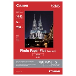 Canon SG-201 Fotopapier Plus seidenglanz 100x150mm 260 g m2 - 5 Blatt — Buy in Cyprus with Fast Delivery