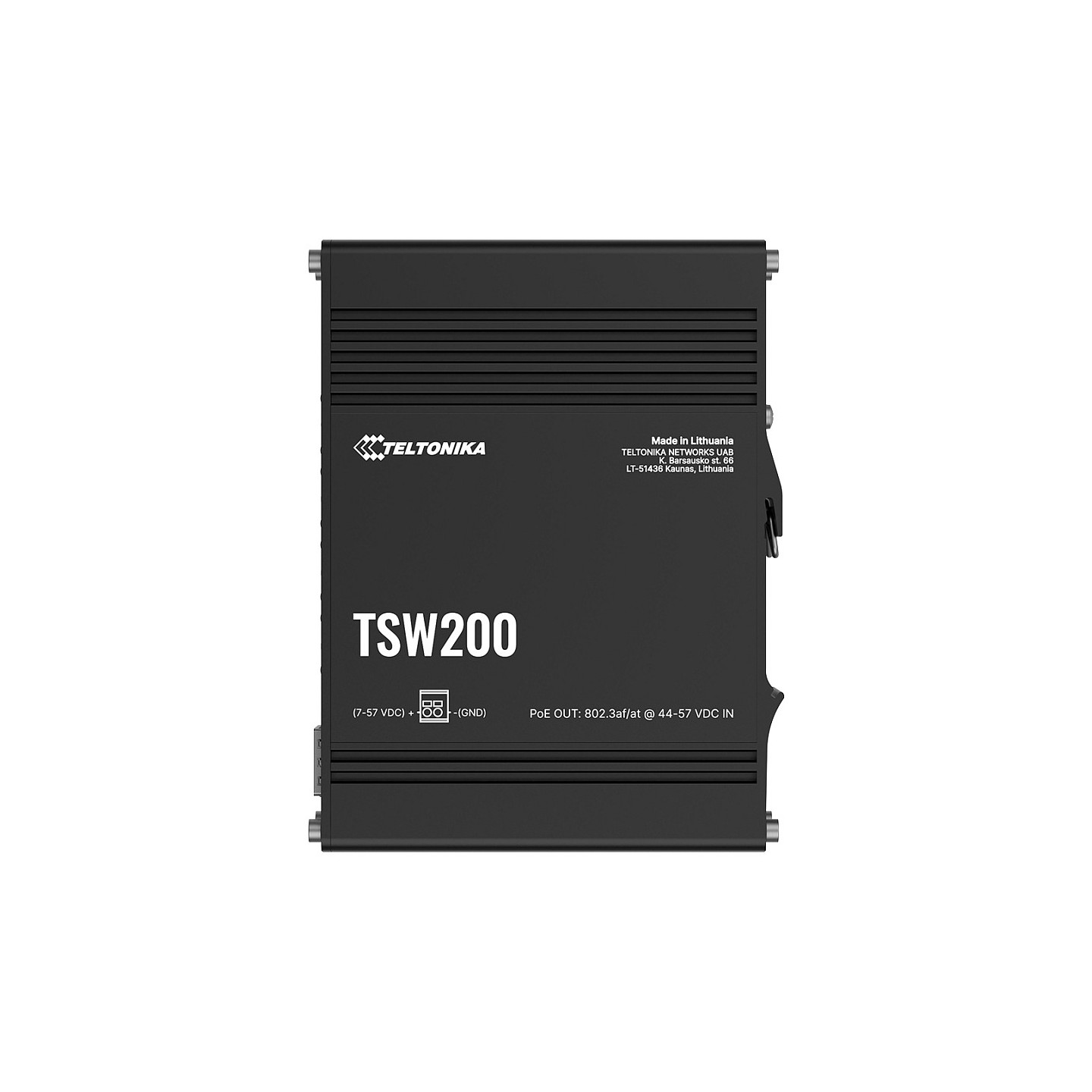 Teltonika · Switch · TSW200 · 8 Port Gigabit Industrial unmanaged PoE+ Switch. 2 SFP — Buy in Cyprus with Fast Delivery