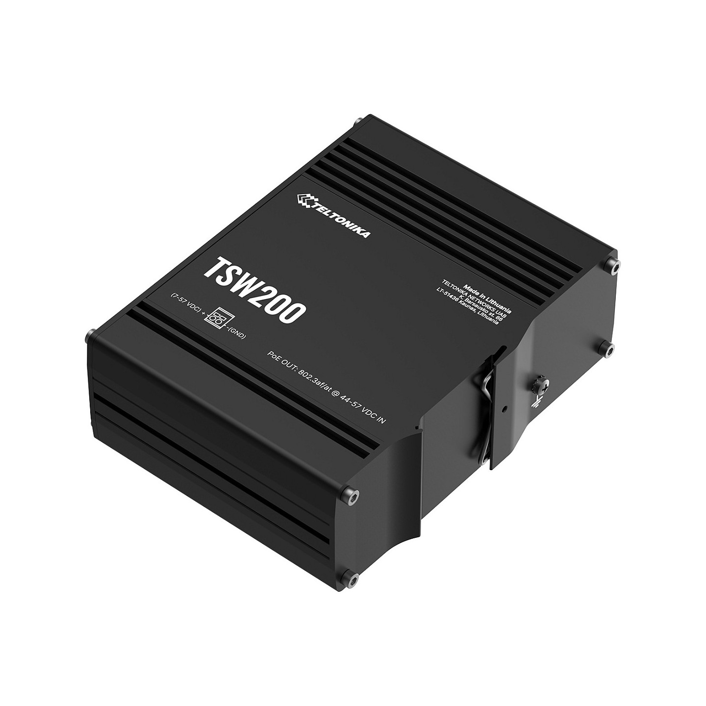 Teltonika · Switch · TSW200 · 8 Port Gigabit Industrial unmanaged PoE+ Switch. 2 SFP — Buy in Cyprus with Fast Delivery