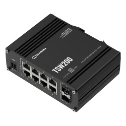 Teltonika · Switch · TSW200 · 8 Port Gigabit Industrial unmanaged PoE+ Switch. 2 SFP — Buy in Cyprus with Fast Delivery