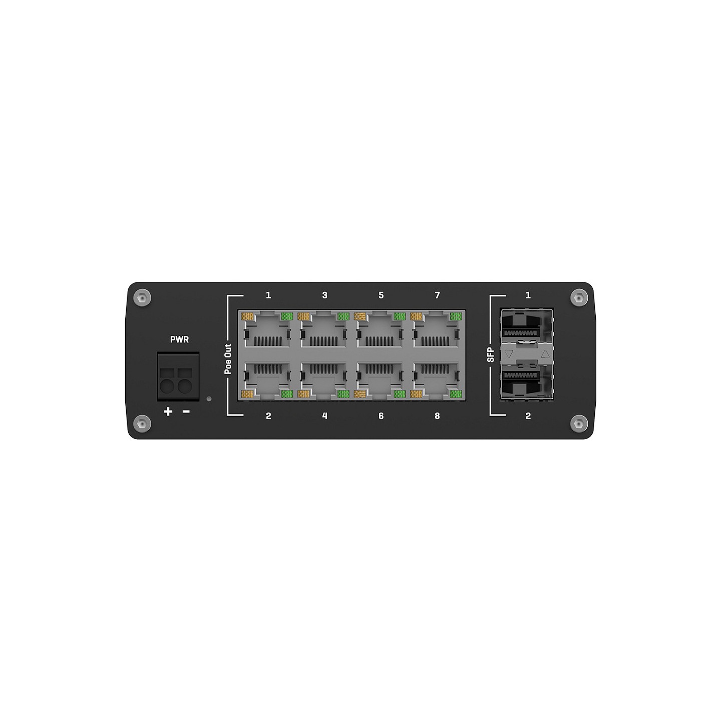 Teltonika · Switch · TSW200 · 8 Port Gigabit Industrial unmanaged PoE+ Switch. 2 SFP — Buy in Cyprus with Fast Delivery