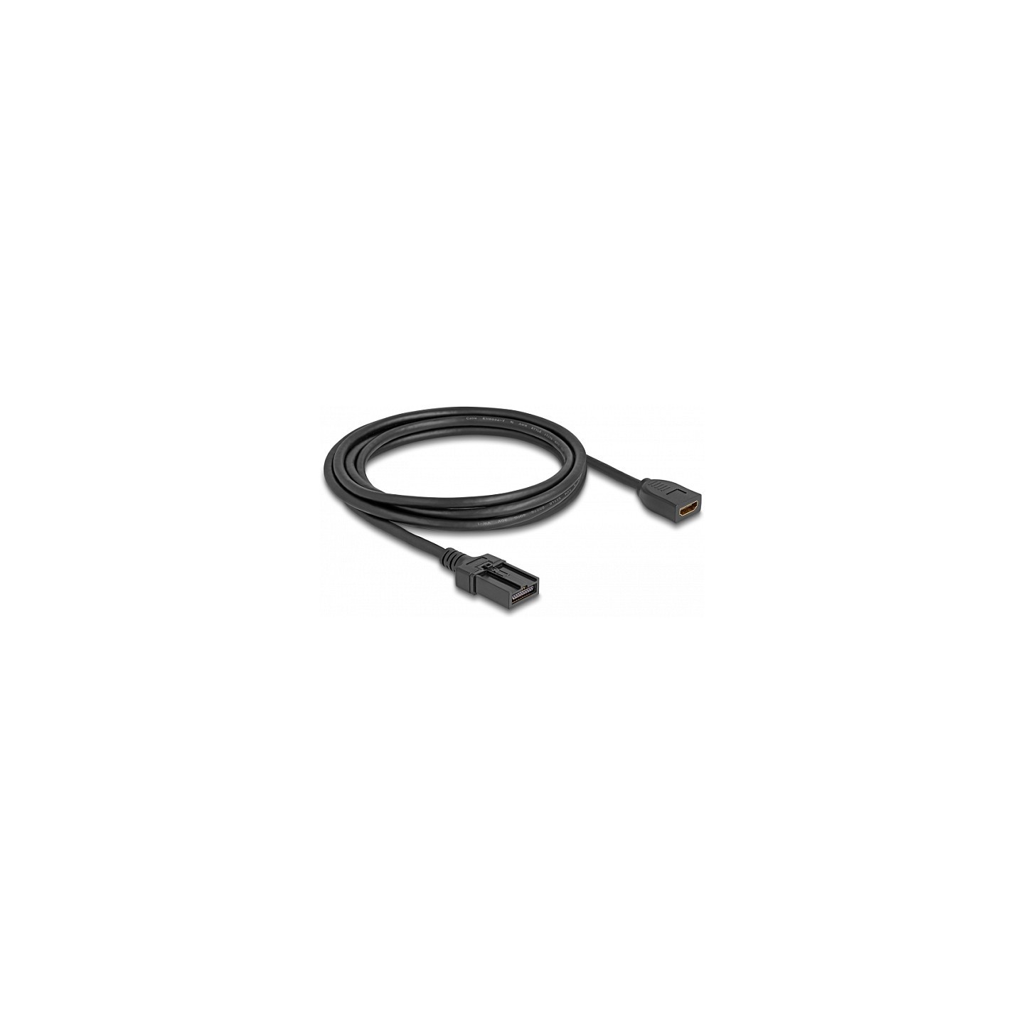 DELOCK HDMI Automotive Kabel HDMI-A Buchse auf HDMI-E Stecker 3m 4K 60 Hz — Buy in Cyprus with Fast Delivery