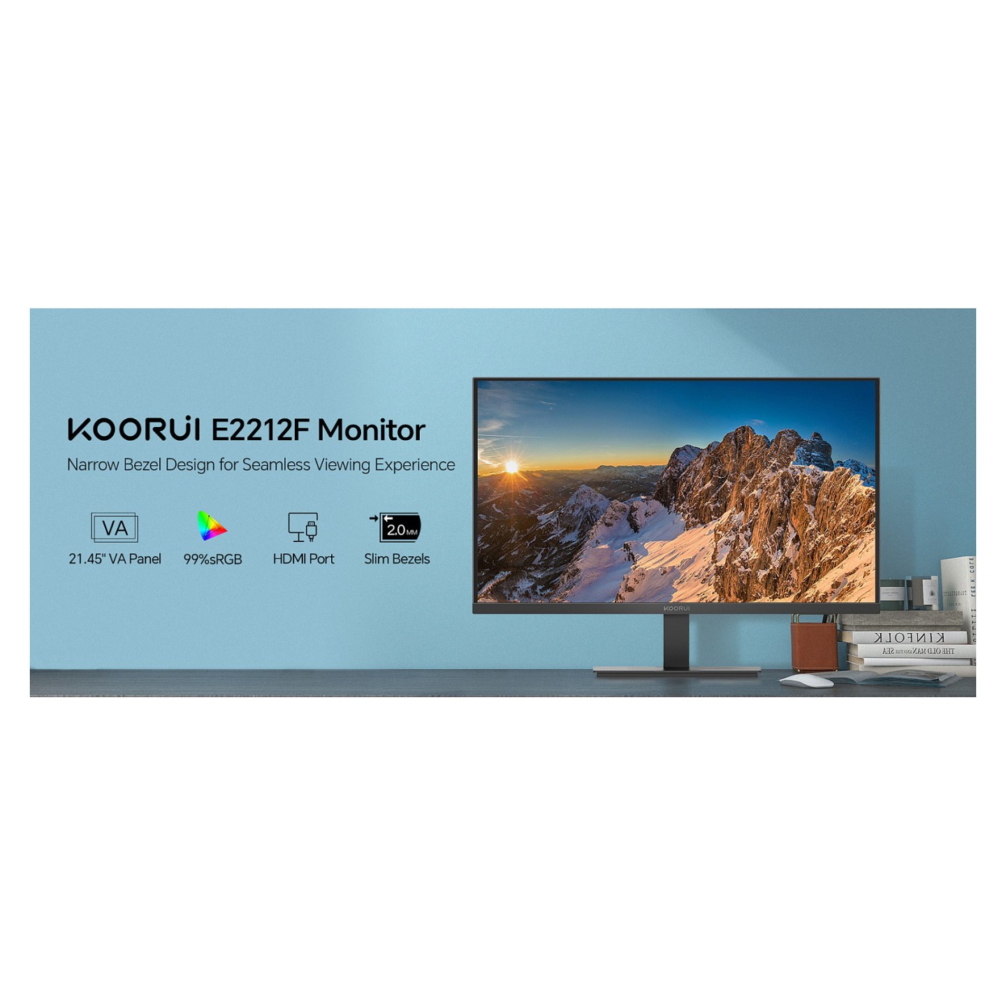KOORUI E2212F FHD Office-Monitor 54.5 cm (21.45 Zoll) — Buy in Cyprus with Fast Delivery