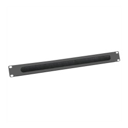 VALUE 19-Zoll-Kabeldurchfhrung 1 HE mit Brstendichtung. schwarz — Buy in Cyprus with Fast Delivery