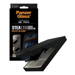 PanzerGlass Stealth Screen Protector w. Black Frame iPhone 17 Air Ultra-Wide Fit w. Fastfit in-a-box