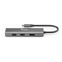 Equip Adapter USB-C - to HDMI DisplayPort VGA 4K 1080P 60Hz gr — Buy in Cyprus with Fast Delivery