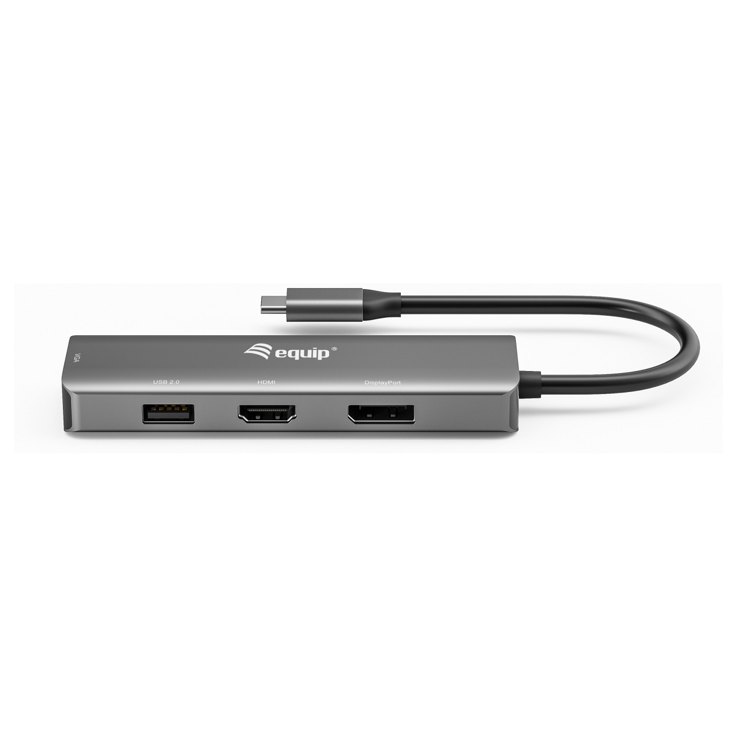 Equip Adapter USB-C - to HDMI DisplayPort VGA 4K 1080P 60Hz gr — Buy in Cyprus with Fast Delivery