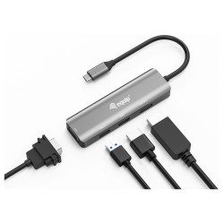 Equip Adapter USB-C - to HDMI DisplayPort VGA 4K 1080P 60Hz gr — Buy in Cyprus with Fast Delivery
