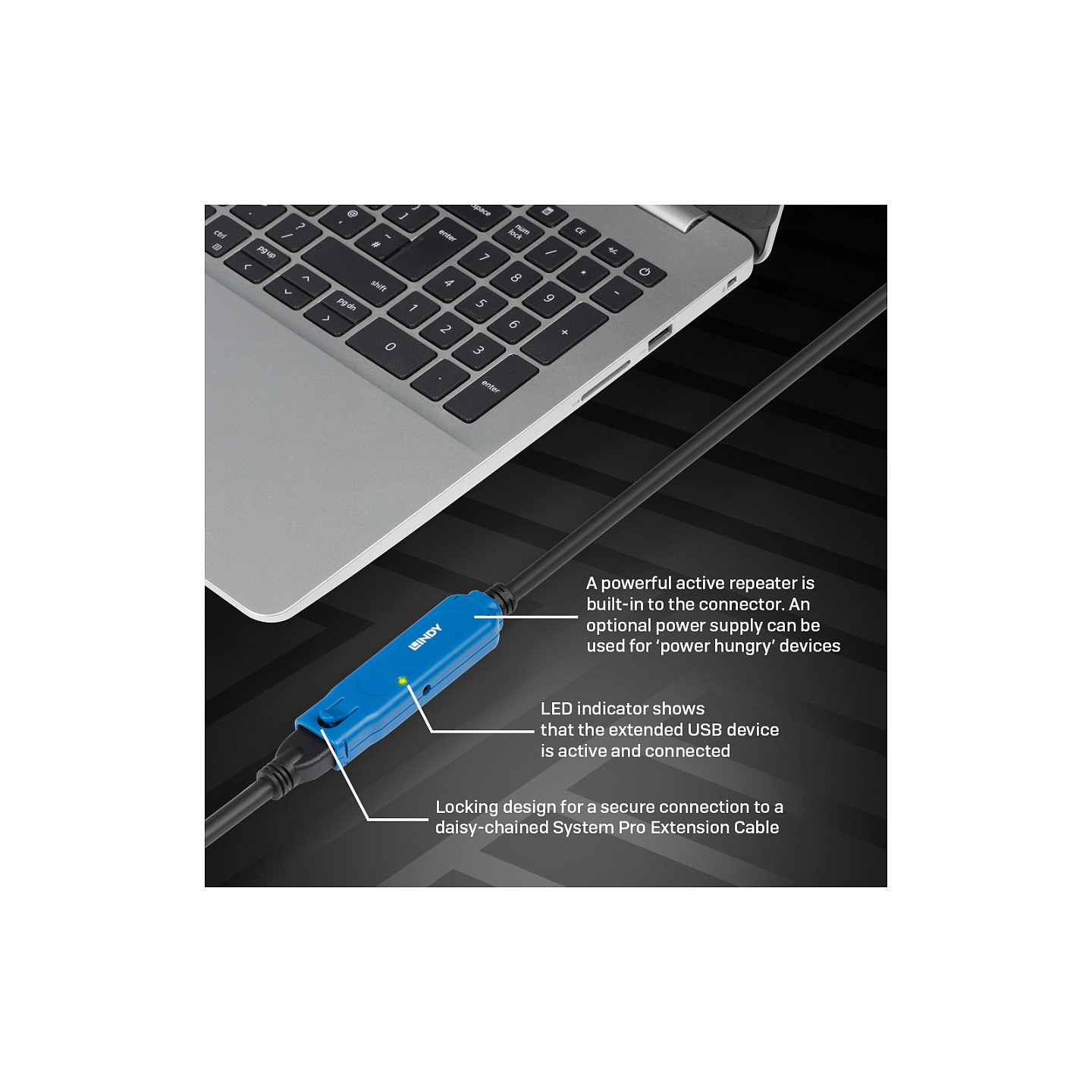 LINDY USB 3.0 Aktiv-Verlängerung Typ A A Pro M F 8m — Buy in Cyprus with Fast Delivery