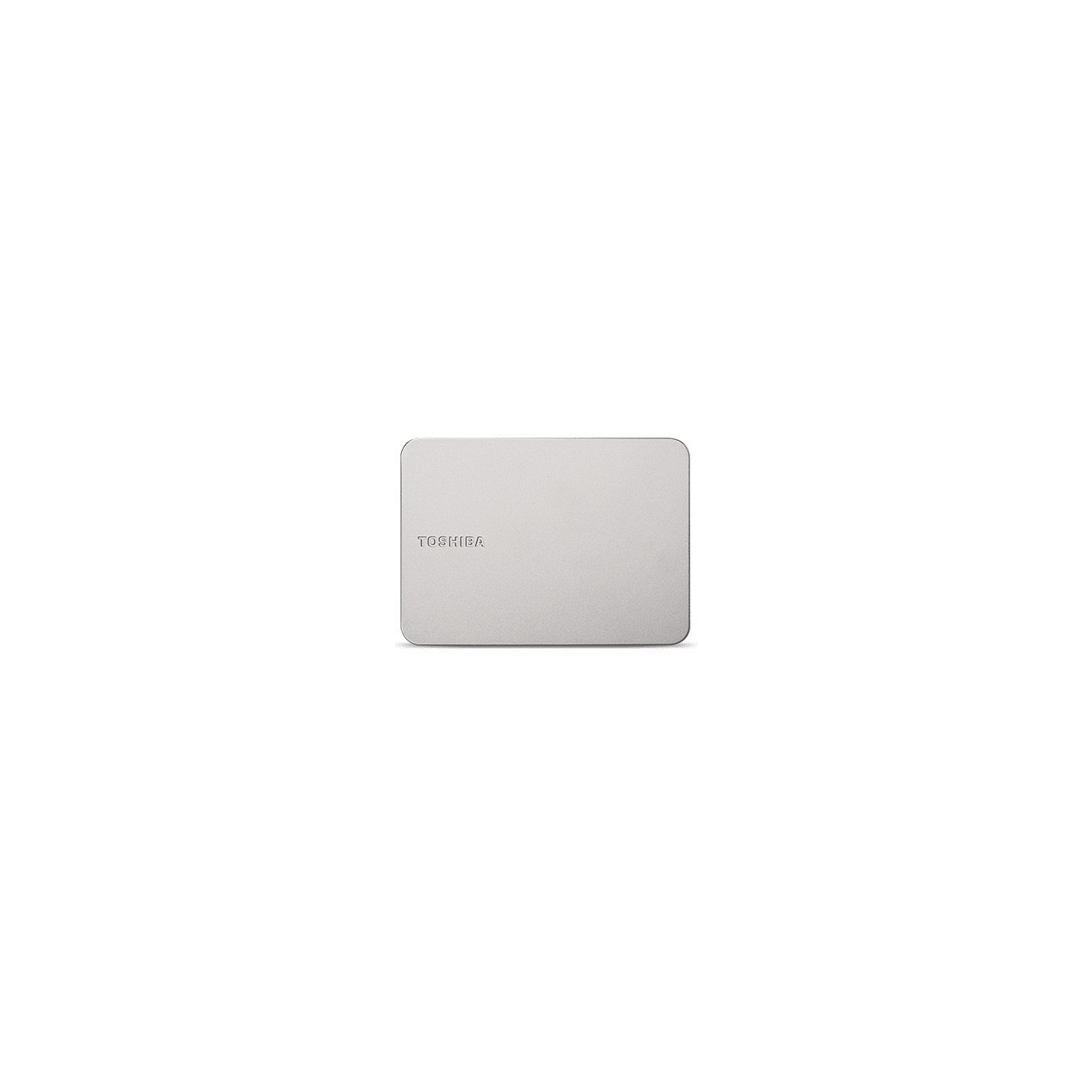 Toshiba Canvio Flex Portable HDD - 2TB - 2.5-inch Silver, USB 3.2 Gen1 (5Gbps), USB-A & USB-C Cables