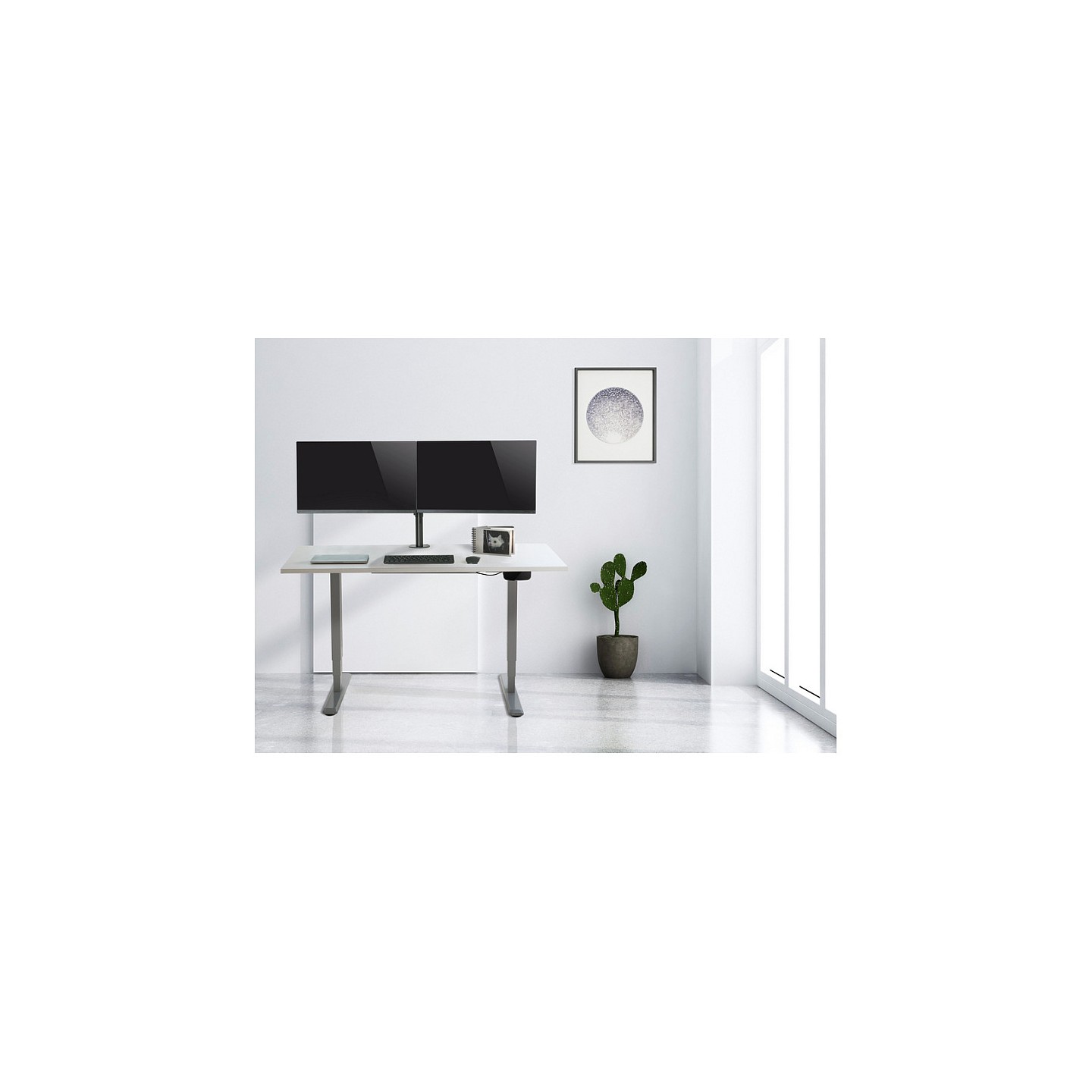 Equip Tischhalterung 13'-27' 2TFT 360° H.verst. 8Kg schwarz retail — Buy in Cyprus with Fast Delivery