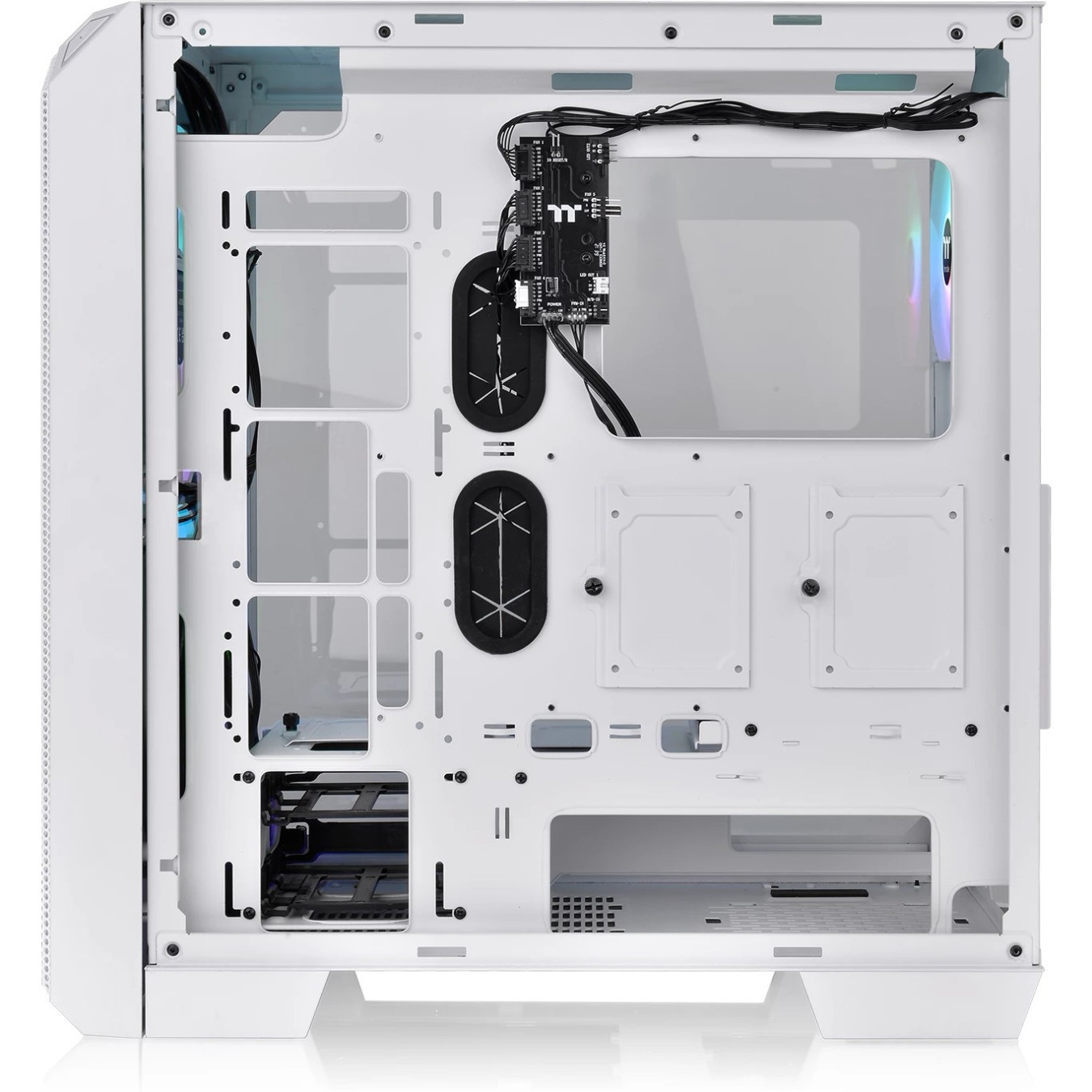 Thermaltake View 300 MX - Mid Tower PC Case - Snow White, Tempered Glass, ARGB Fans, E-ATX/ATX/mATX/Mini-ITX