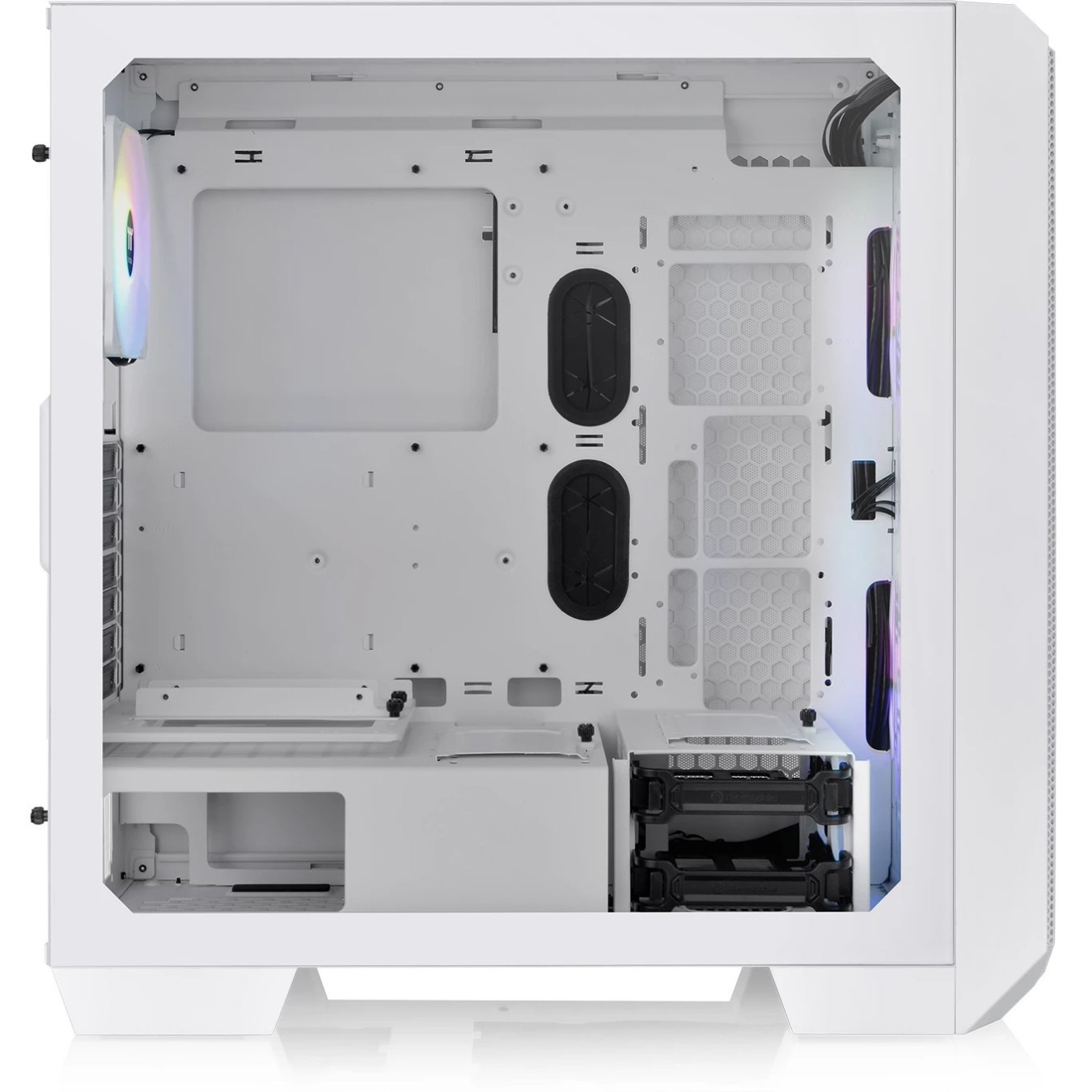 Thermaltake View 300 MX - Mid Tower PC Case - Snow White, Tempered Glass, ARGB Fans, E-ATX/ATX/mATX/Mini-ITX