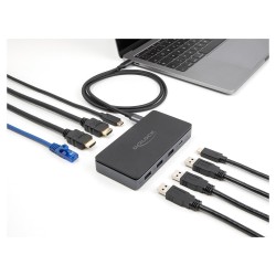 USB Type-CTM Dockingstation 4K - Dual HDMI MST USB Gigabit LAN PD 3.0 85 W — Buy in Cyprus with Fast Delivery