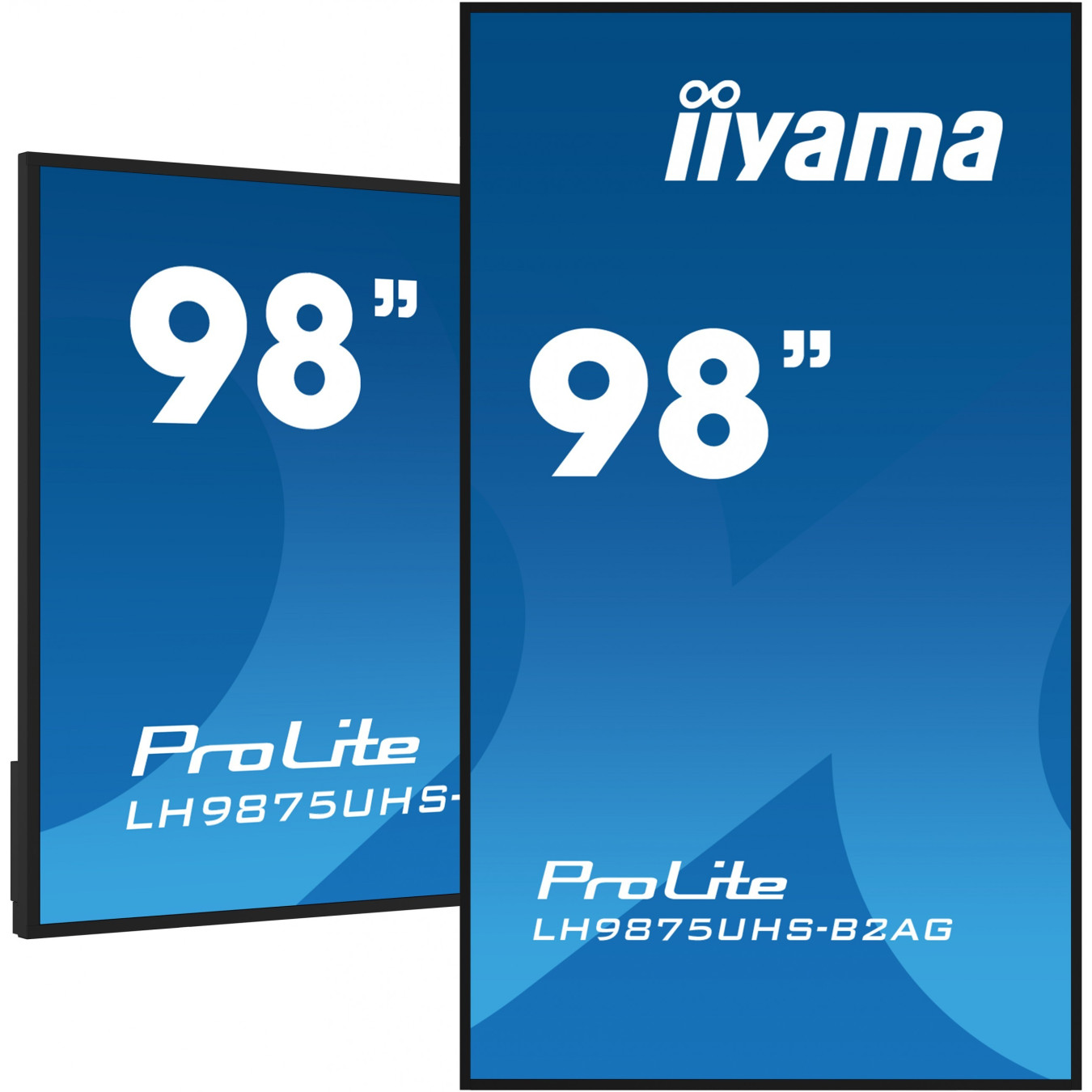 iiyama LH9875UHS-B2AG - 98" (97.5") 4K UHD Digital Signage Display, IPS, Android 11, 32GB/4GB, 3xHDMI+DP+DVI, Black