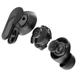 Epos Adapt E1 schwarz Bluetooth TWS Earbuds Multi-Connect IPX5 Hybrid ANC Ladecase USB-C Dongle OhrAdapter Teams und ...