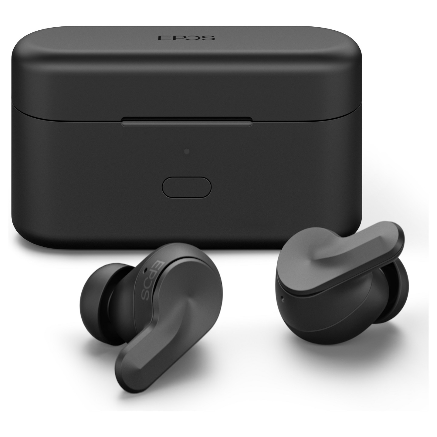 Epos Adapt E1 schwarz Bluetooth TWS Earbuds Multi-Connect IPX5 Hybrid ANC Ladecase USB-C Dongle OhrAdapter Teams und ...