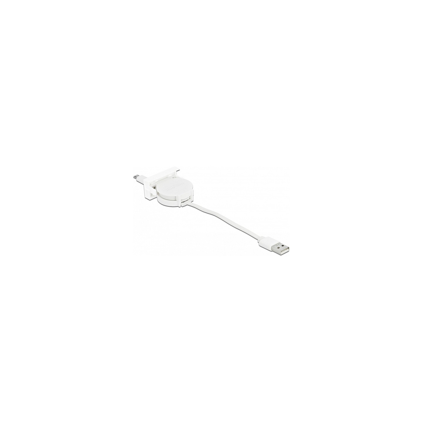 DELOCK Easy 45 Modul USB 2.0 Ausrollkabel USB Typ-A zu EASY-USB Typ Micro-B weiss — Buy in Cyprus with Fast Delivery