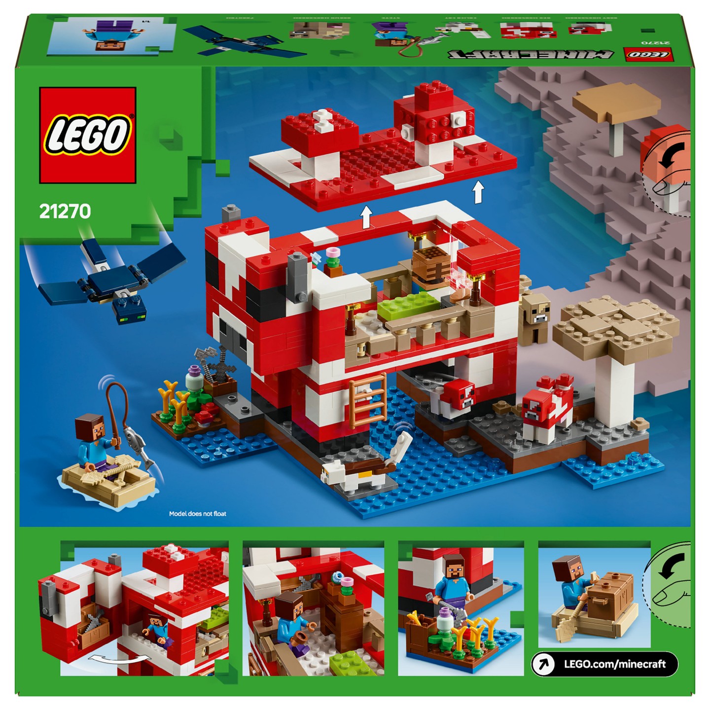 LEGO 21270 Minecraft Das Pilzkuh-Haus — Buy in Cyprus with Fast Delivery