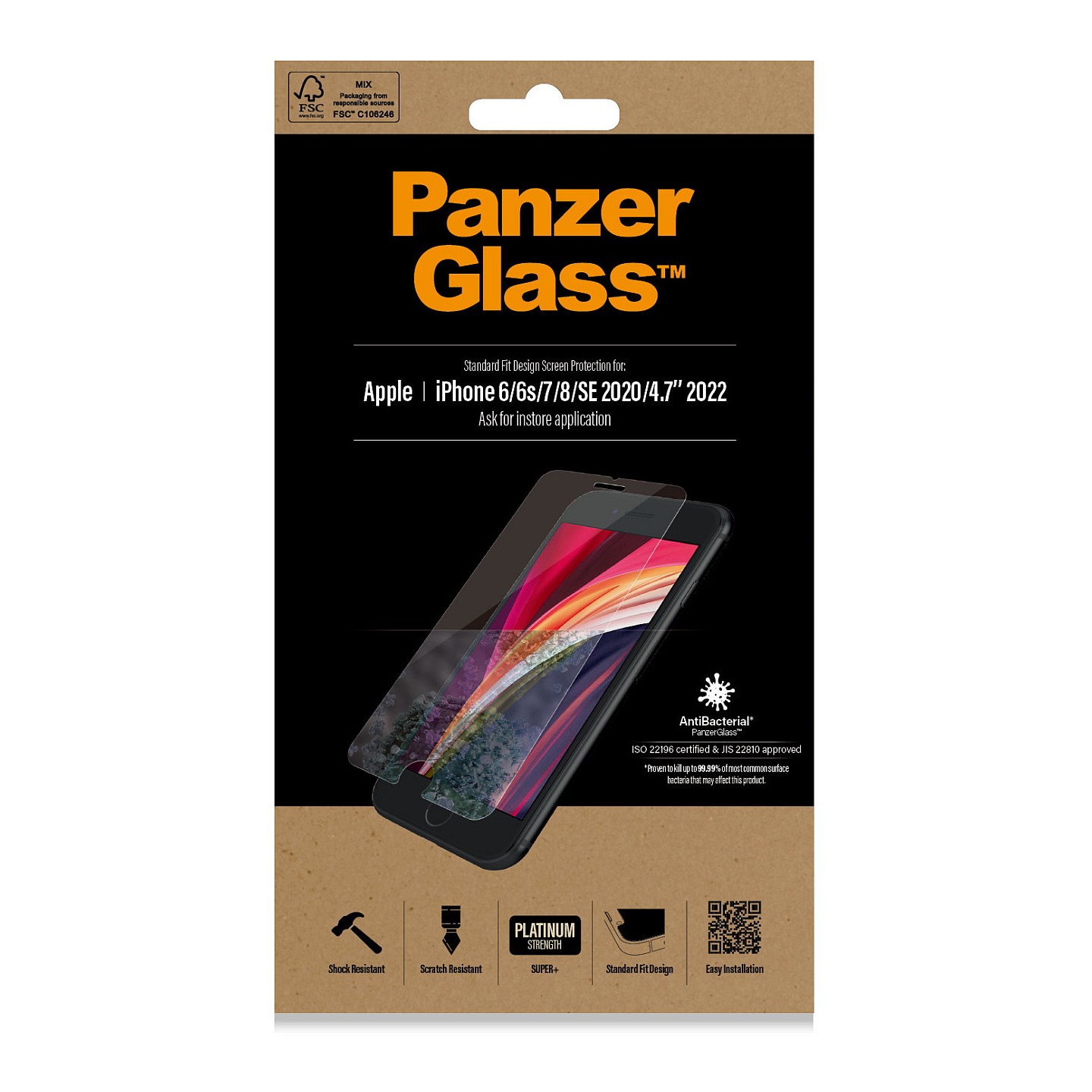 PanzerGlass f. Apple iPhone 6 7 8 SE 2020 2022 — Buy in Cyprus with Fast Delivery