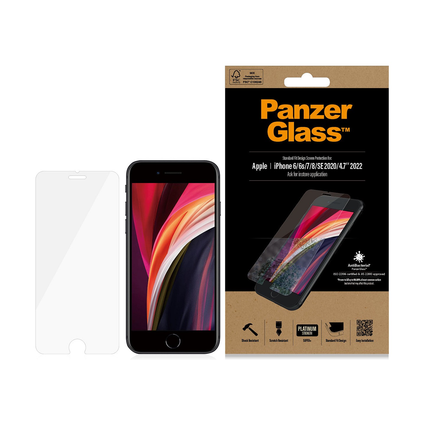 PanzerGlass f. Apple iPhone 6 7 8 SE 2020 2022 — Buy in Cyprus with Fast Delivery