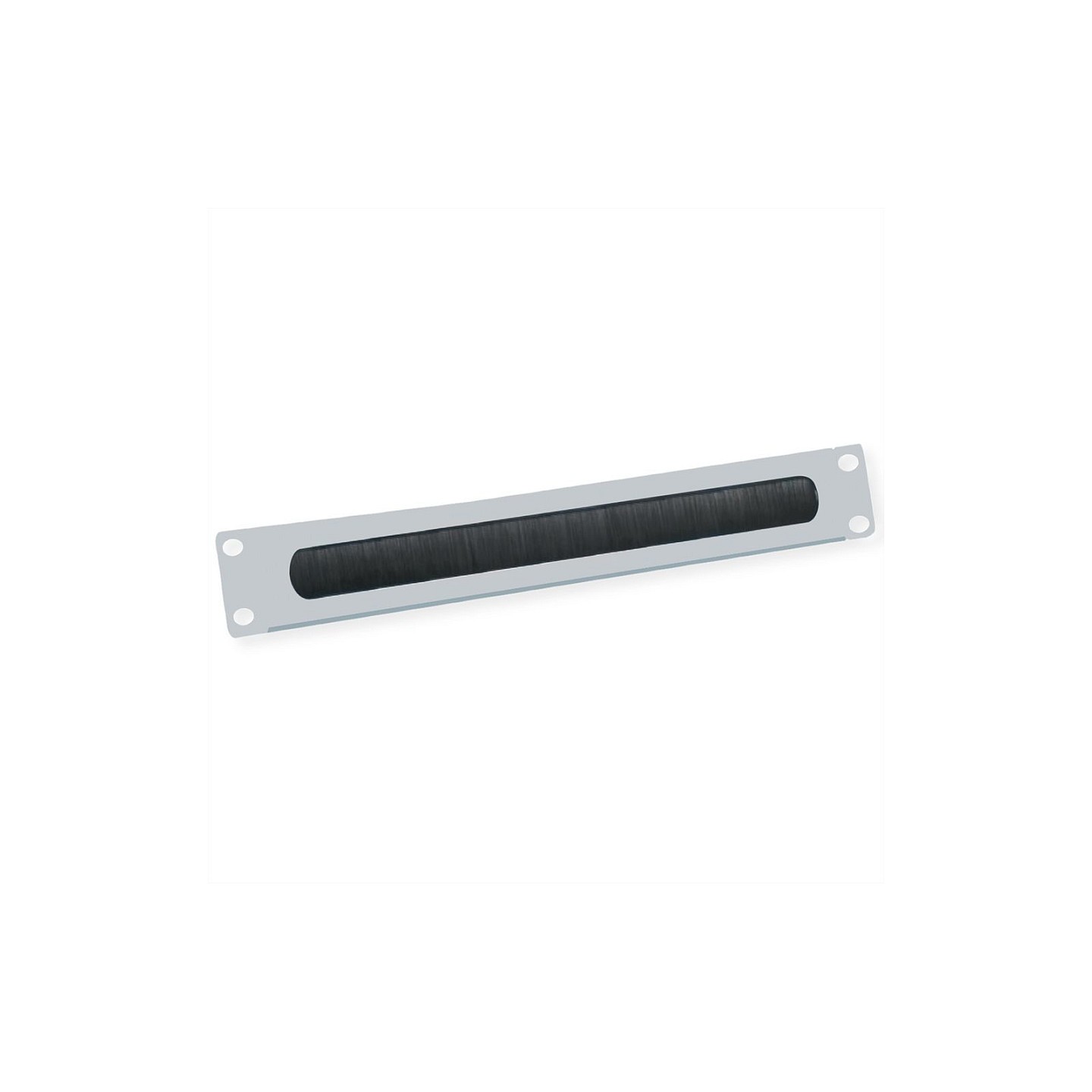 VALUE 19-Zoll-Kabeldurchfhrung 2 HE mit Brstendichtung. grau — Buy in Cyprus with Fast Delivery