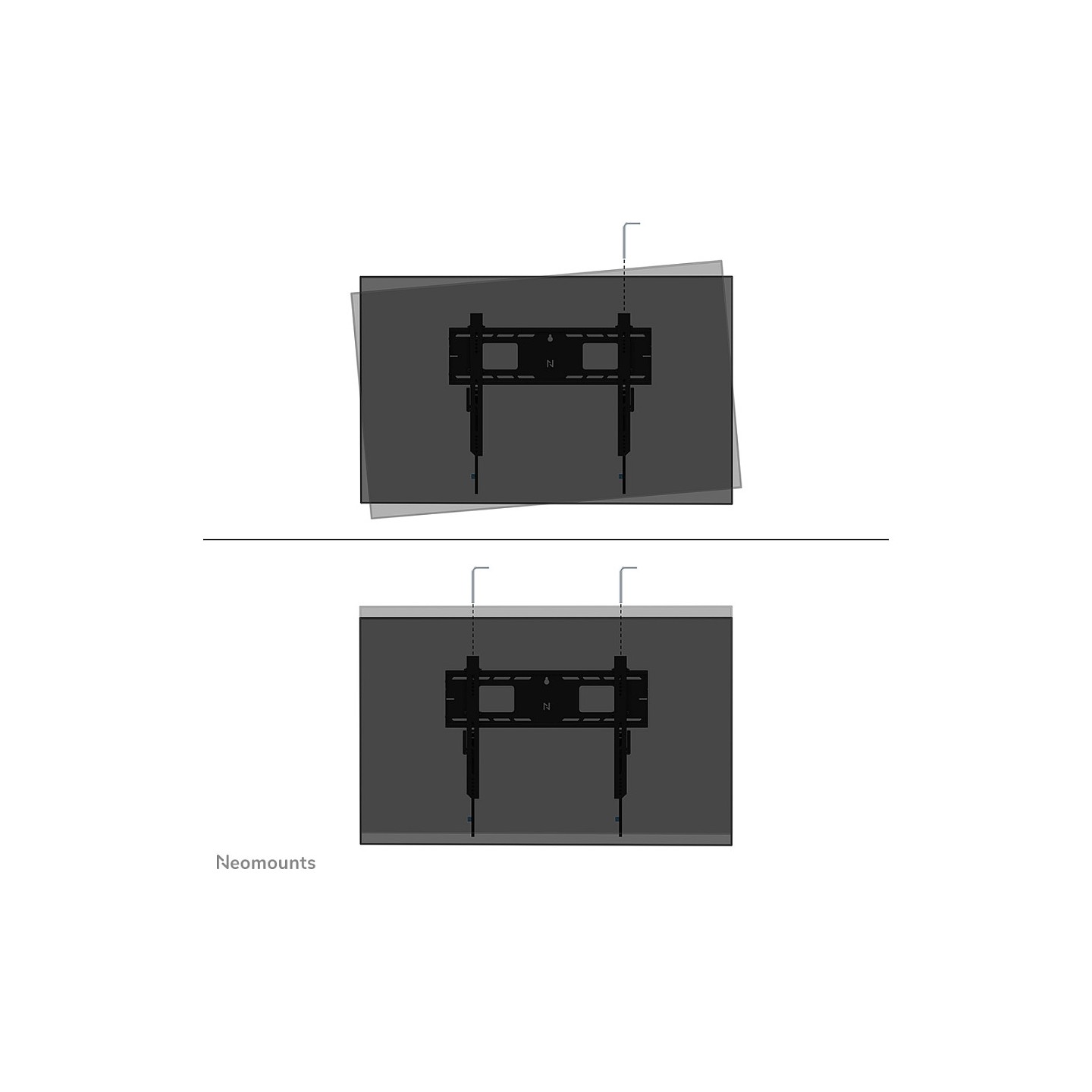 Neomounts LEVEL-750 WL30-750BL16 Wandhalterung starr — Buy in Cyprus with Fast Delivery