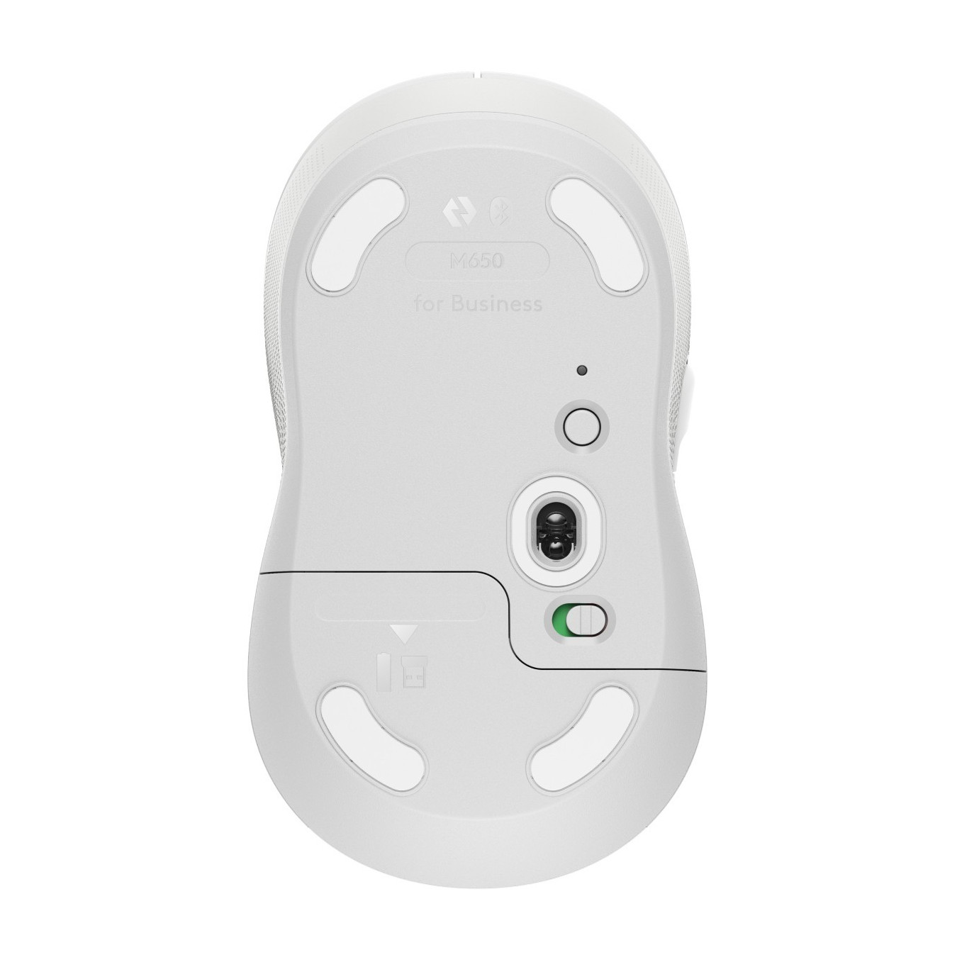 Logitech Signature M650 for Business - M650 - Wireless (Bluetooth & Logi Bolt) Right-Hand Off-White