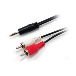 Equip Audiokabel 3.5mm 2x RCA St St 2.50m Polybeutel — Buy in Cyprus with Fast Delivery