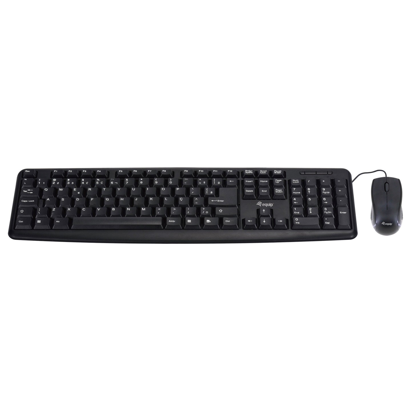 Equip Kabelgebundene Kombi Keyboard+Mouse. schwarz. deutsch — Buy in Cyprus with Fast Delivery
