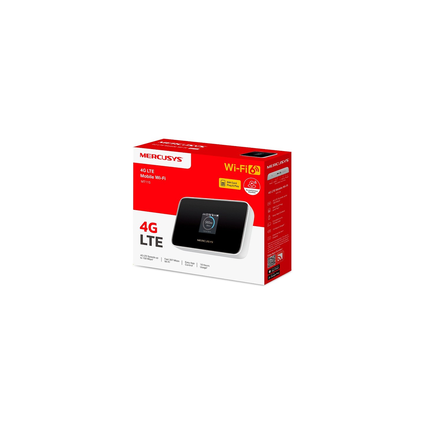 Mercusys MT115 150Mbps 4G LTE Mobile Wi-Fi — Buy in Cyprus with Fast Delivery