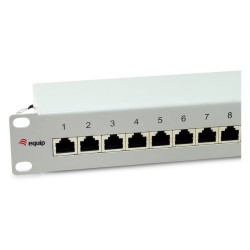 Equip Patchpanel 12x RJ45 Cat6A 10' FTP 1HE Premium hellgrau — Buy in Cyprus with Fast Delivery
