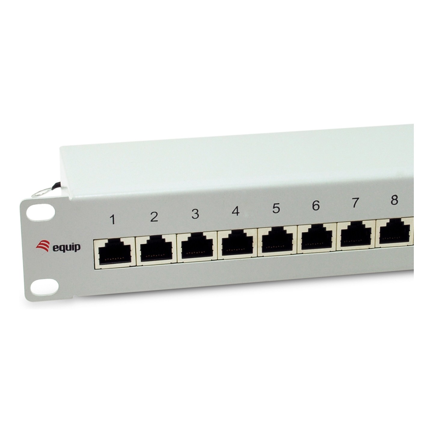Equip Patchpanel 12x RJ45 Cat6A 10' FTP 1HE Premium hellgrau — Buy in Cyprus with Fast Delivery