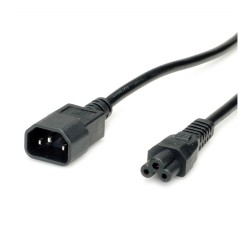 VALUE Netzkabel IEC320 C14 Stecker - C5 Buchse. schwarz. 1.8 m — Buy in Cyprus with Fast Delivery