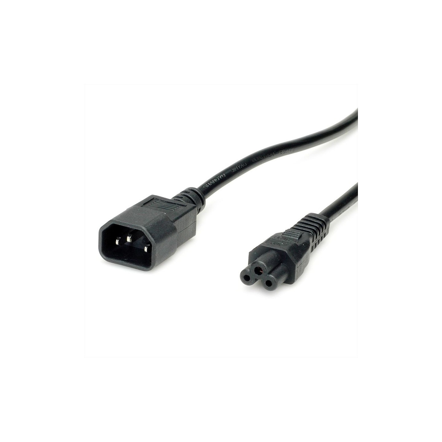 VALUE Netzkabel IEC320 C14 Stecker - C5 Buchse. schwarz. 1.8 m — Buy in Cyprus with Fast Delivery