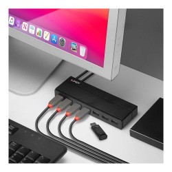 LINDY USB 3.1 3.0 Hub 7 Port mit Ladefunktion — Buy in Cyprus with Fast Delivery