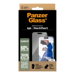 PanzerGlass iPhone 16 Classic Fit — Buy in Cyprus with Fast Delivery
