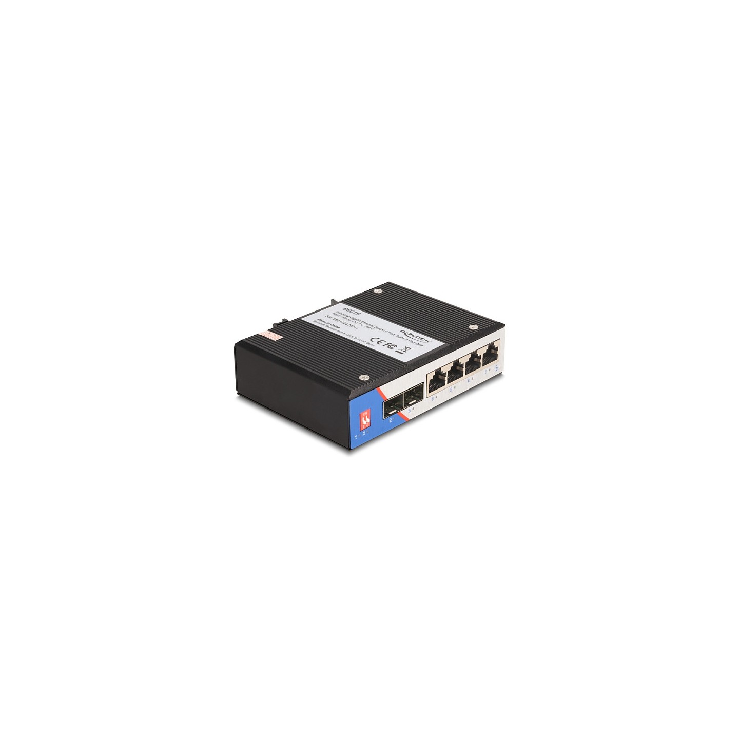 Industrie Gigabit Ethernet Switch 4 Port RJ45 2 Port SFP für Hutschiene — Buy in Cyprus with Fast Delivery