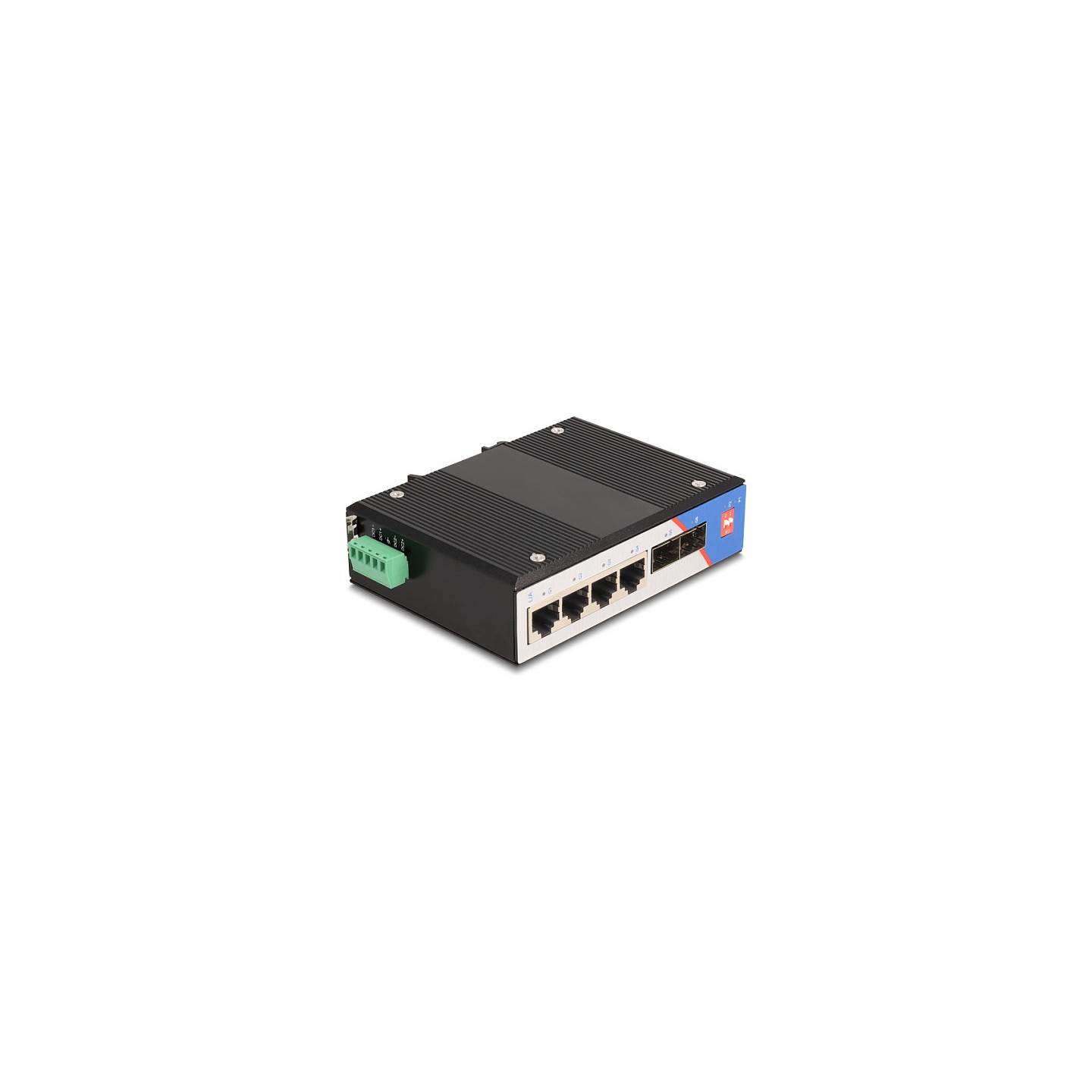 Industrie Gigabit Ethernet Switch 4 Port RJ45 2 Port SFP für Hutschiene — Buy in Cyprus with Fast Delivery