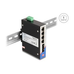 Industrie Gigabit Ethernet Switch 4 Port RJ45 2 Port SFP für Hutschiene — Buy in Cyprus with Fast Delivery