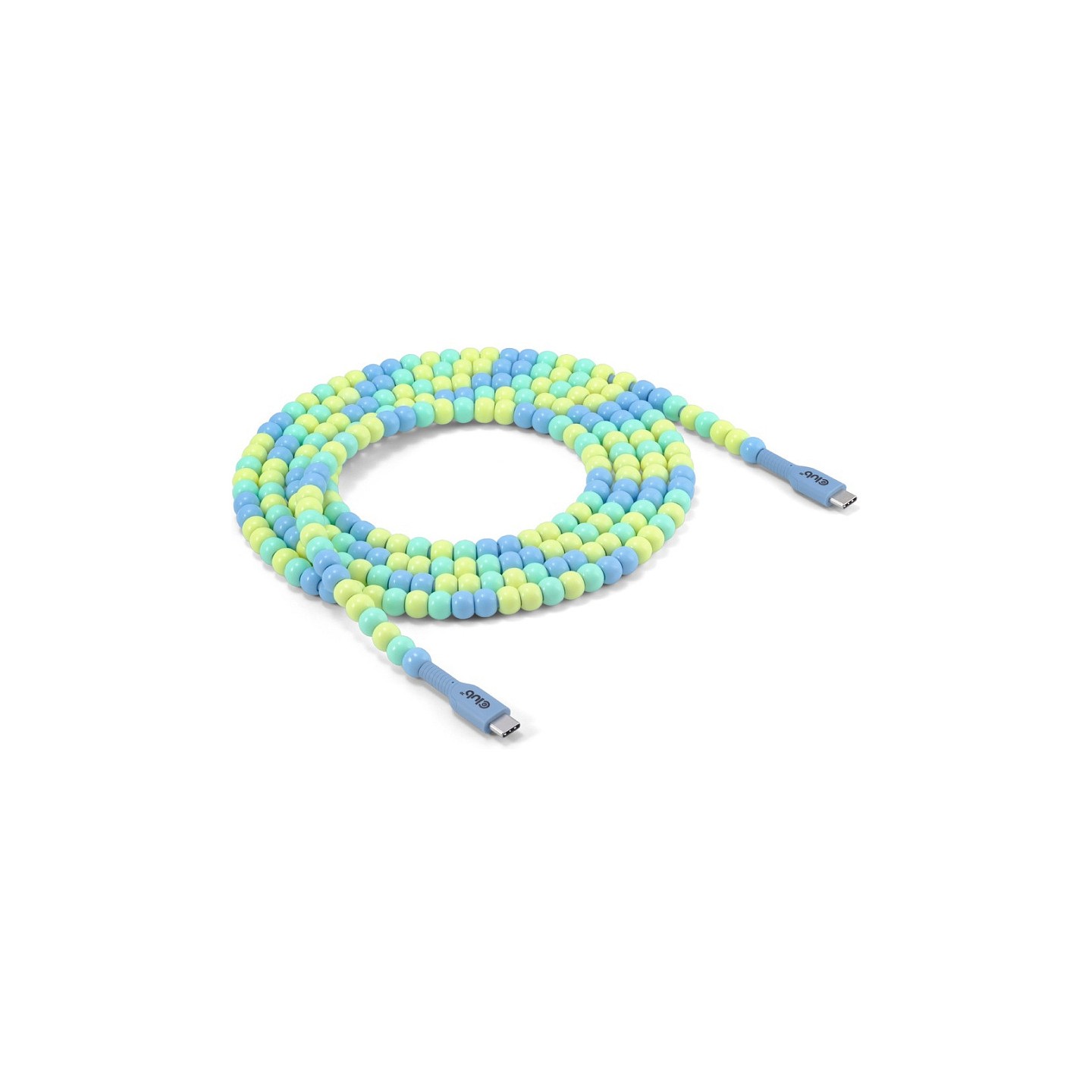 Club3D Lifestyle USB-C Perlen-Kabel PD60W.480Mbps 2m blau — Buy in Cyprus with Fast Delivery