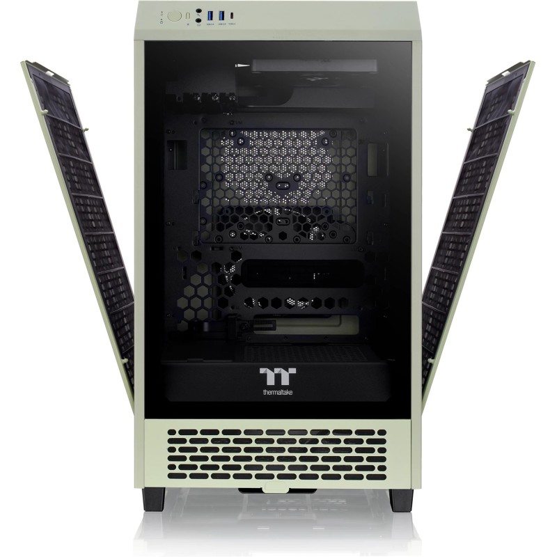 Buy Thermaltake Tower 200 TG - Mini-ITX PC Case, Tempered Glass, Green, Fits 380... in Cyprus, Nicosia, Limassol, Larnaka, Pafos