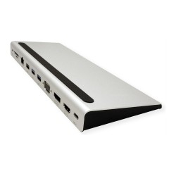 VALUE USB 3.2 Gen 2 Typ C Multiport Docking Station. 4K HDMI DP. VGA. USB. Card Reader. PD. LAN. Audio