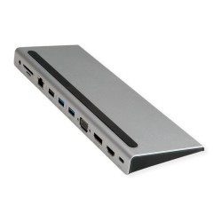 VALUE USB 3.2 Gen 2 Typ C Multiport Docking Station. 4K HDMI DP. VGA. USB. Card Reader. PD. LAN. Audio