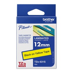 BROTHER P-Touch TZe-631S Schriftbandkassette gelb schwarz 12mm — Buy in Cyprus with Fast Delivery