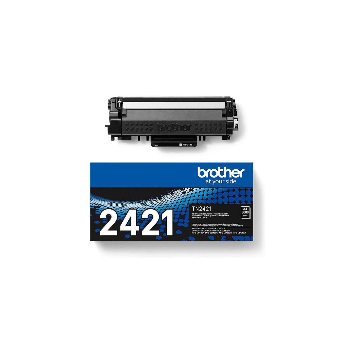 Brother TN2421 - Mit hoher Kapazitt - original - Tonerpatrone - fr Brother DCP-L2512. L2532. L2552. HL-L2352. L2372. ...