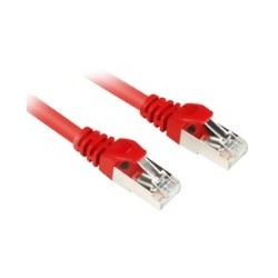 Buy Sharkoon RJ45 Cat6 S/FTP Patch Cable 0.25 m - Red, Gold-Plated Contacts in Cyprus, Nicosia, Limassol, Larnaka, Pafos