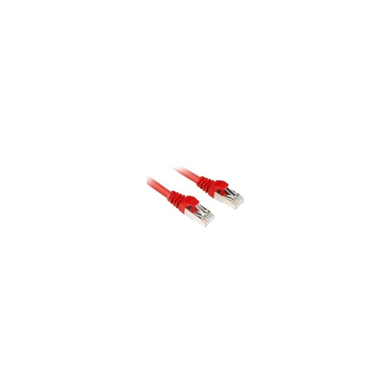 Buy Sharkoon RJ45 Cat6 S/FTP Patch Cable 0.25 m - Red, Gold-Plated Contacts in Cyprus, Nicosia, Limassol, Larnaka, Pafos